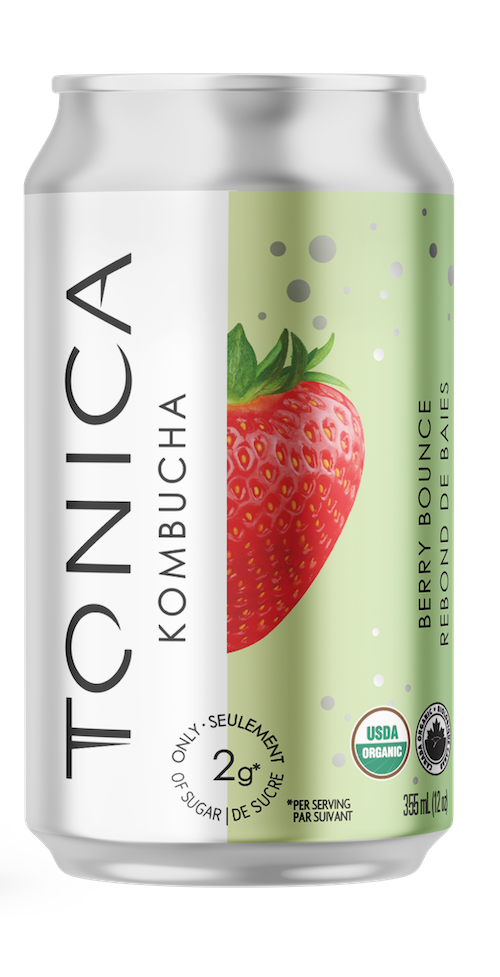 Tonica Low Sugar Kombucha Sugar Berry Bounce 355ml