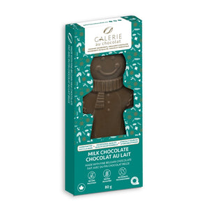 Galerie Au Chocolat Milk Chocolate Gingerbread Man Shaped Bar 80g