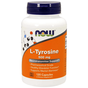 NOW L-Tyrosine 500mg 120 Capsules