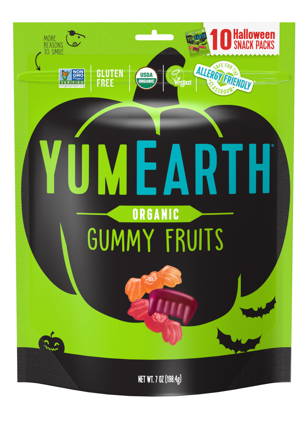 YumEarth Organic Halloween Gummy Fruits 198g