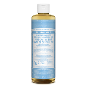 Dr Bronner's Unscented Castile Soap 473ml