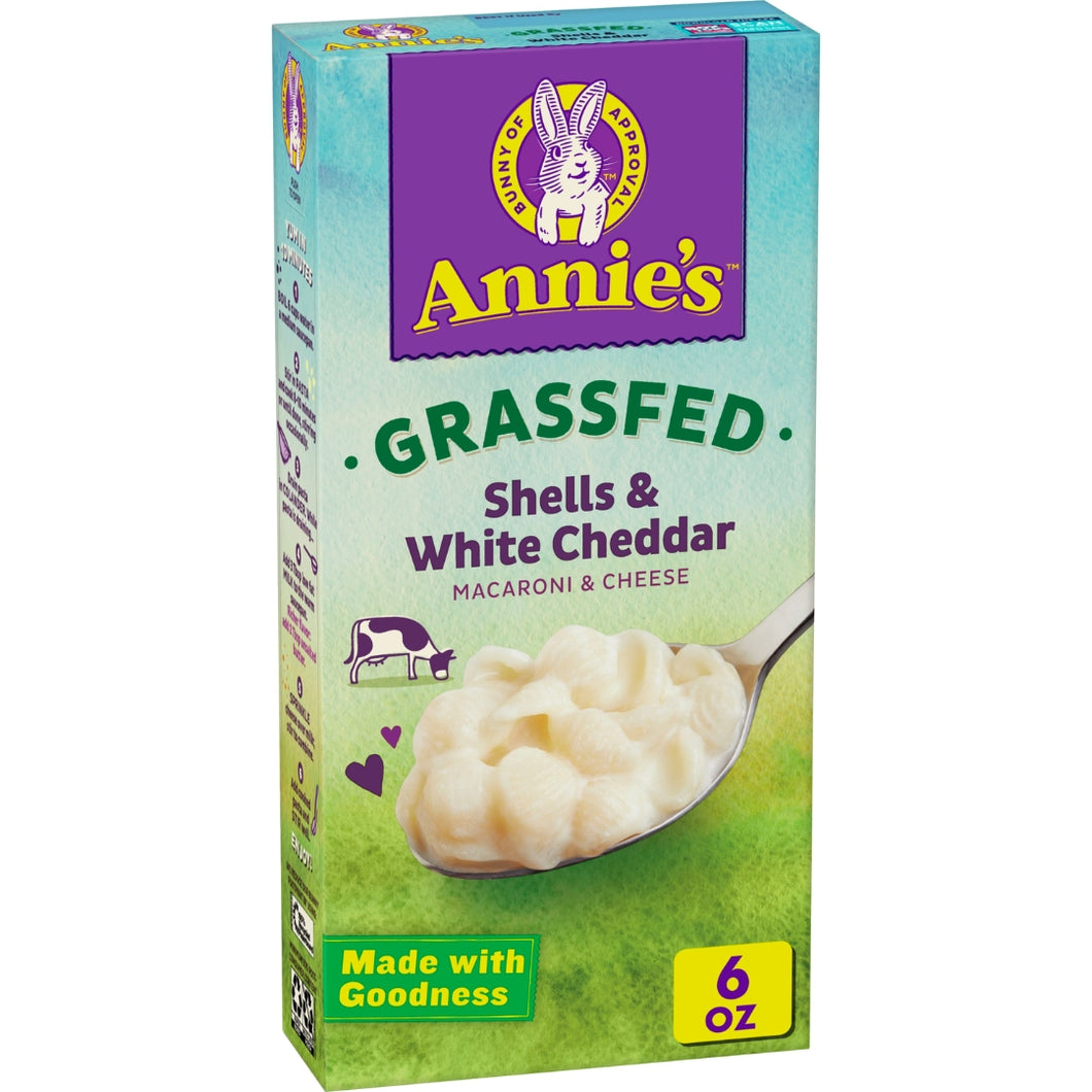 Annie's Organic Grass Fed White Cheddar Shells 170g